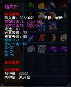 天下3冰心家的冰心孩子装备选择髓内针