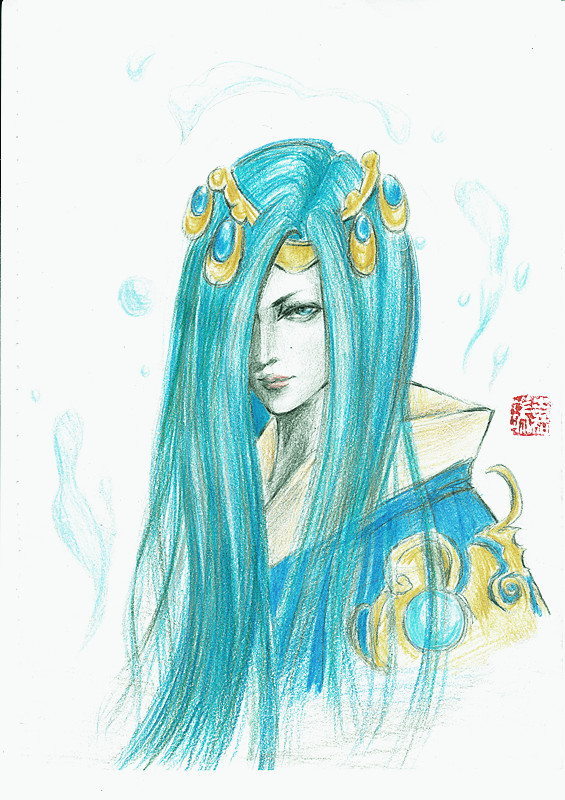 画图片_简单彩铅人物画_彩铅手绘人物画_好看的彩铅 ...