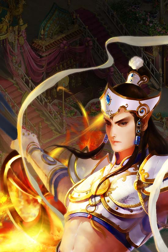 手机壁纸-风火轮武尊神