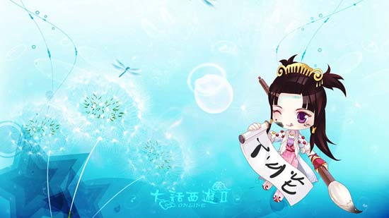 夏日清新壁纸-俏千金_《大话西游2经典版》官方网站—中国风情义网游