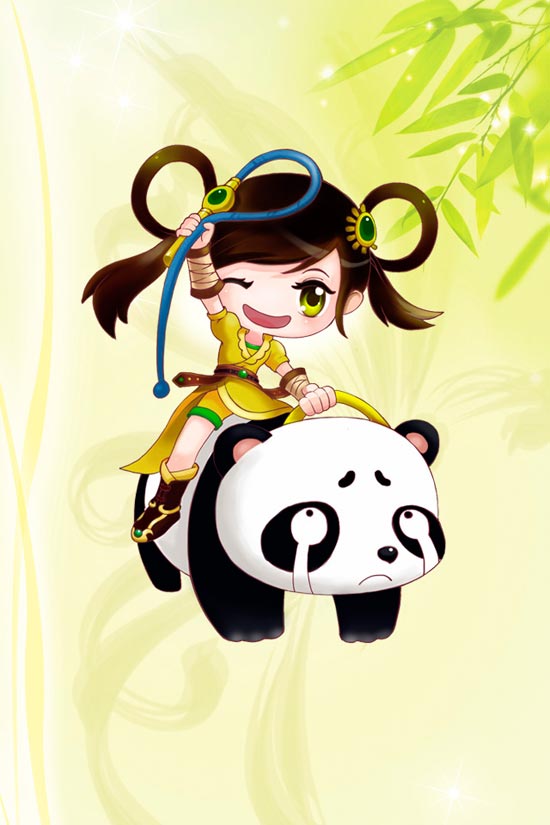 清凉手机壁纸-q版飞燕女