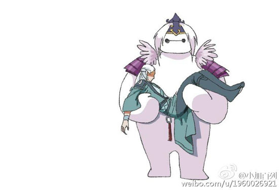 小加百列绘《大荒与大白》